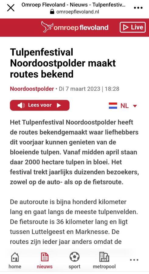 Vakantiehuis Aan Het Bos - Gelegen Aan De Tulpenroute Bant Exterior photo